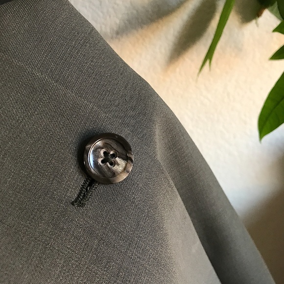 women vintage green/grey blazer - Picture 8 of 8